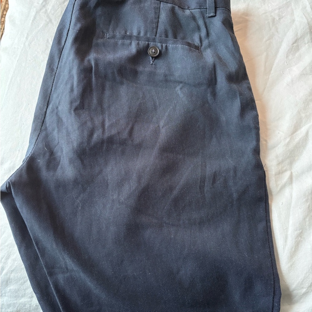 Perry Ellis Navy Slim Stretch Trousers